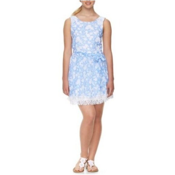 Disney Alice Through The Looking Glass Blue Lace Floral Dress - Medium - Picture 16 of 16